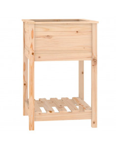 Fioriera con Mensola 54x54x81 cm in Legno Massello di Pino 2