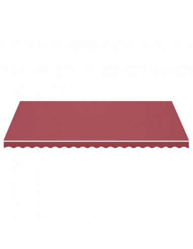 Tessuto di Ricambio per Tenda da Sole Rosso Borgogna 5x3 m