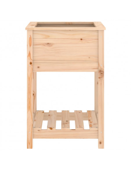 Fioriera con Mensola 54x54x81 cm in Legno Massello di Pino