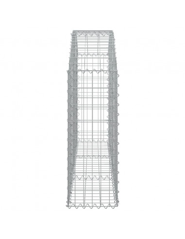 Cesto Gabbione ad Arco 150x30x80/100 cm Ferro Zincato