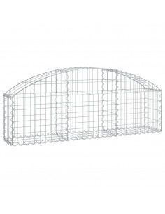 Cesto Gabbione ad Arco 150x30x40/60 cm Ferro Zincato 2