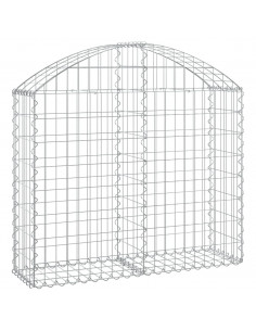 Cesto Gabbione ad Arco 100x30x80/100 cm Ferro Zincato 2