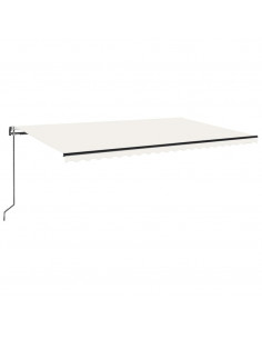 Tenda da Sole Retrattile Automatica 500x300 cm Crema 2