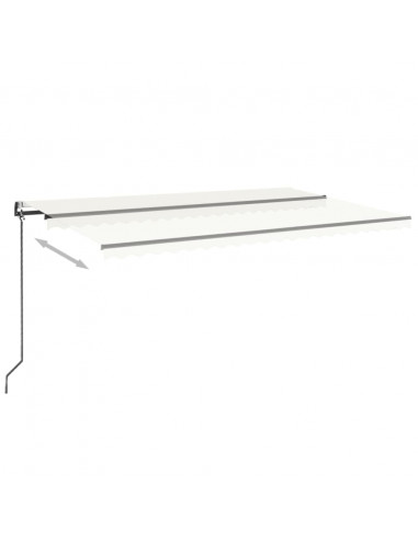 Tenda da Sole Retrattile Automatica 500x300 cm Crema