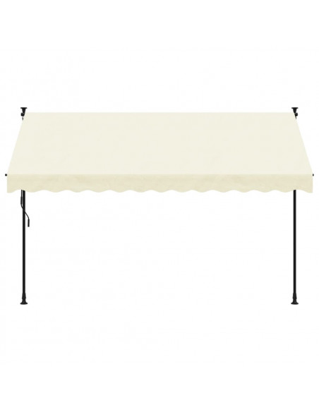 Tenda da Sole Retrattile Crema 300x150 cm in Tessuto e Acciaio