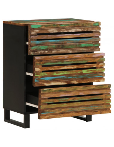 Credenza 60x34x75 cm in Legno Massello di Acacia