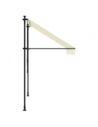 Tenda da Sole Retrattile Crema 200x150 cm in Tessuto e Acciaio