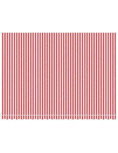 Tessuto di Ricambio per Tenda Strisce Rosse e Bianche 5x3,5 m 2