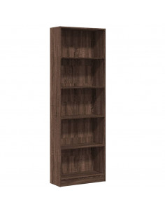 Libreria Rovere Marrone 60x24x176 cm in Legno Multistrato 2