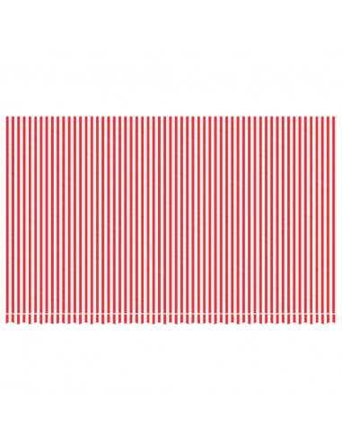 Tessuto di Ricambio per Tenda Strisce Rosse e Bianche 6x3,5 m