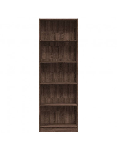 Libreria Rovere Marrone 60x24x176 cm in Legno Multistrato