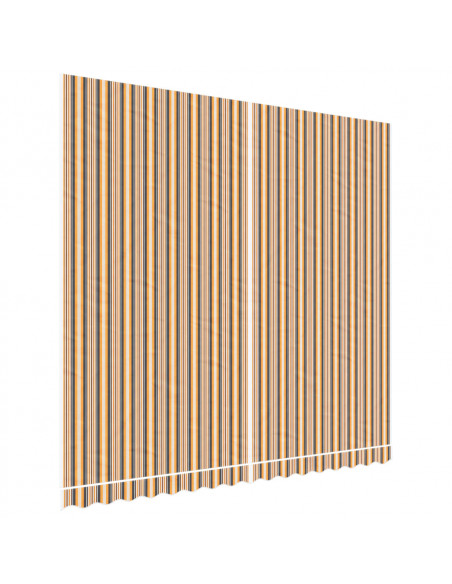 Tessuto di Ricambio per Tenda Strisce Multicolore 4x3,5 m