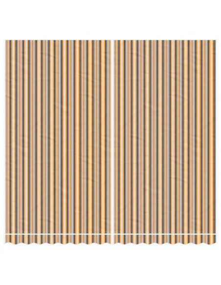Tessuto di Ricambio per Tenda Strisce Multicolore 4x3,5 m