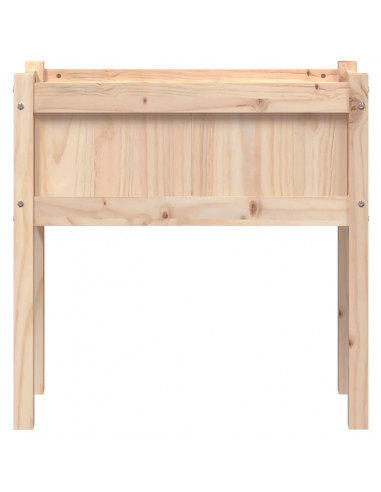 Fioriera da Giardino con Gambe 70x31x70 cm Legno Massello Pino
