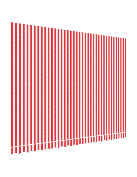 Tessuto di Ricambio per Tenda Strisce Rosse e Bianche 4x3 m