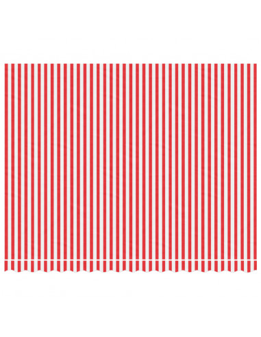 Tessuto di Ricambio per Tenda Strisce Rosse e Bianche 4x3 m