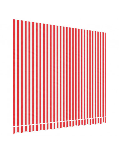 Tessuto di Ricambio per Tenda Strisce Rosse e Bianche 3x2,5 m