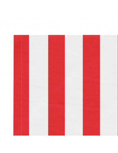 Tessuto di Ricambio per Tenda Strisce Rosse e Bianche 3x2,5 m