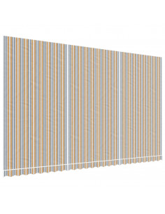 Tessuto di Ricambio per Tenda Strisce Multicolore 6x3,5 m 2