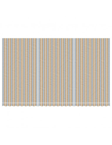Tessuto di Ricambio per Tenda Strisce Multicolore 6x3,5 m
