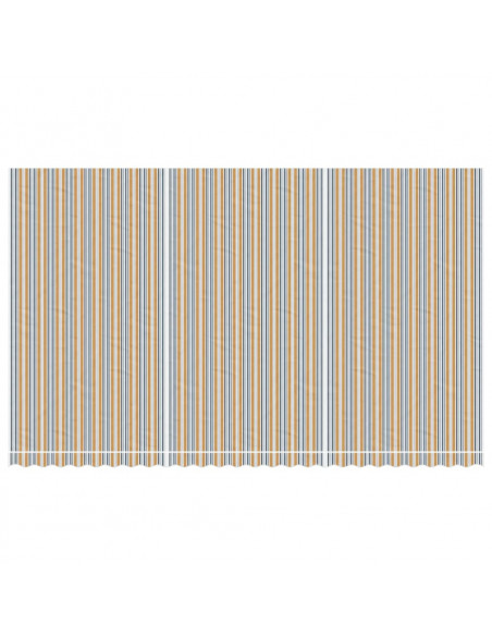 Tessuto di Ricambio per Tenda Strisce Multicolore 6x3,5 m