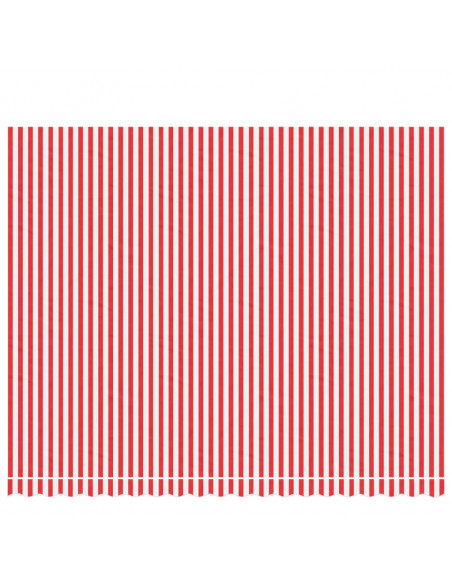 Tessuto di Ricambio per Tenda Strisce Rosse e Bianche 4,5x3,5 m