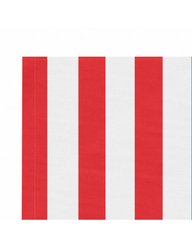 Tessuto di Ricambio per Tenda Strisce Rosse e Bianche 4,5x3,5 m