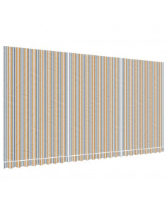 Tessuto di Ricambio per Tenda Strisce Multicolore 6x3 m 2