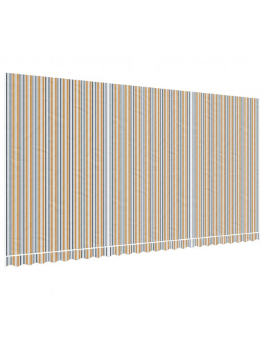 Tessuto di Ricambio per Tenda Strisce Multicolore 6x3 m