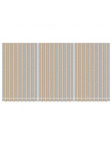 Tessuto di Ricambio per Tenda Strisce Multicolore 6x3 m