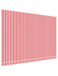 Tessuto di Ricambio per Tenda Strisce Rosse e Bianche 4,5x3 m 2
