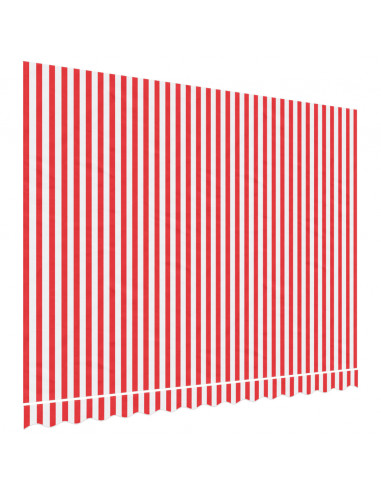Tessuto di Ricambio per Tenda Strisce Rosse e Bianche 3,5x2,5 m