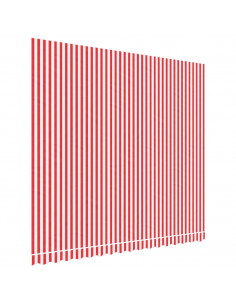 Tessuto di Ricambio per Tenda Strisce Rosse e Bianche 4x3,5 m 2