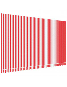 Tessuto di Ricambio per Tenda Strisce Rosse e Bianche 5x3 m 2