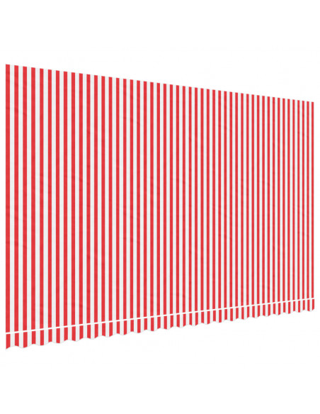 Tessuto di Ricambio per Tenda Strisce Rosse e Bianche 5x3 m
