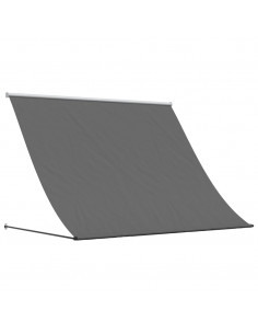 Tenda da Sole Retrattile Antracite 250x150 cm Tessuto e Acciaio 2