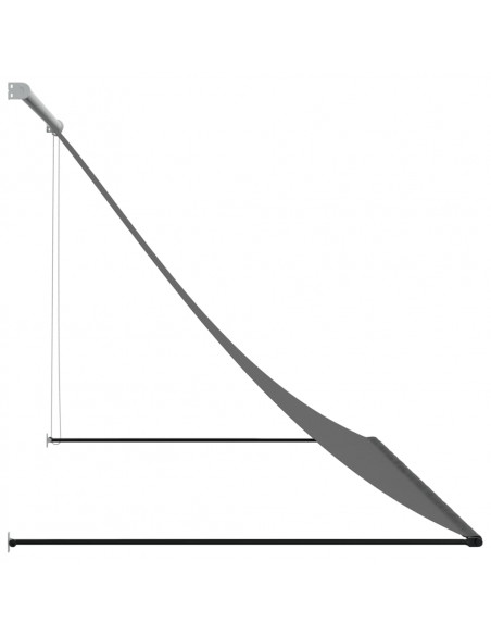 Tenda da Sole Retrattile Antracite 200x150 cm Tessuto e Acciaio