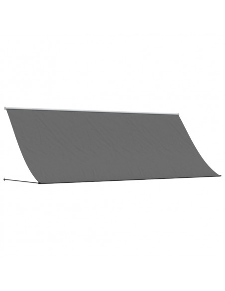 Tenda da Sole Retrattile Antracite 350x150 cm Tessuto e Acciaio
