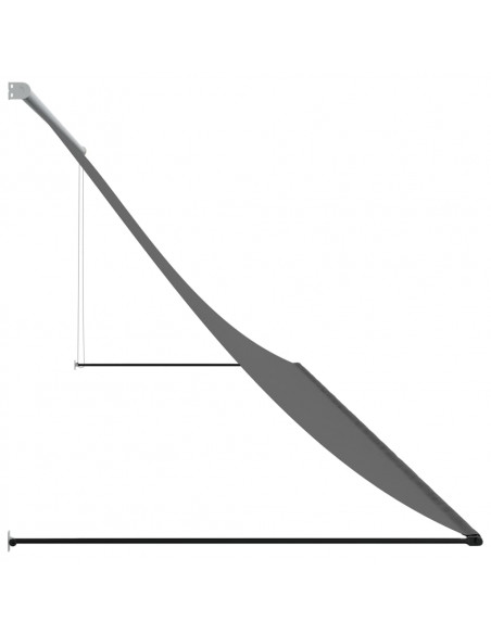 Tenda da Sole Retrattile Antracite 350x150 cm Tessuto e Acciaio