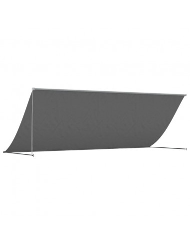 Tenda da Sole Retrattile Antracite 350x150 cm Tessuto e Acciaio