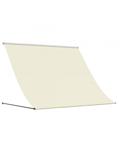Tenda da Sole Retrattile Crema 250x150 cm in Tessuto e Acciaio