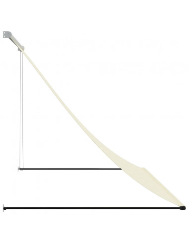 Tenda da Sole Retrattile Crema 250x150 cm in Tessuto e Acciaio