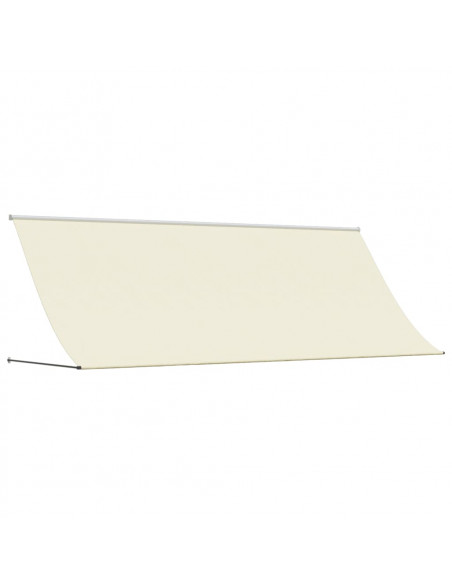 Tenda da Sole Retrattile Crema 350x150 cm in Tessuto e Acciaio