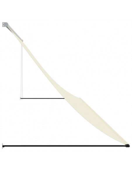 Tenda da Sole Retrattile Crema 350x150 cm in Tessuto e Acciaio
