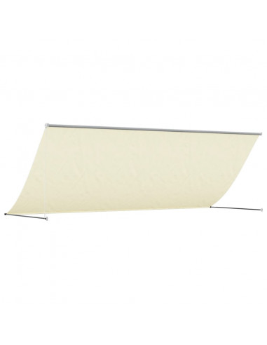 Tenda da Sole Retrattile Crema 350x150 cm in Tessuto e Acciaio