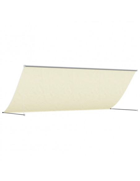 Tenda da Sole Retrattile Crema 350x150 cm in Tessuto e Acciaio