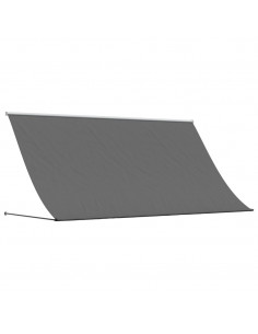 Tenda da Sole Retrattile Antracite 300x150 cm Tessuto e Acciaio 2