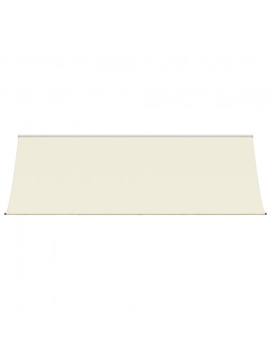 Tenda da Sole Retrattile Crema 400x150 cm in Tessuto e Acciaio