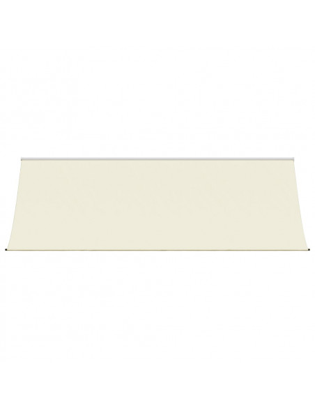 Tenda da Sole Retrattile Crema 400x150 cm in Tessuto e Acciaio
