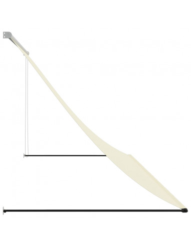 Tenda da Sole Retrattile Crema 300x150 cm in Tessuto e Acciaio